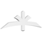 Ekena Millwork Davenport Architectural Grade PVC Gable Bracket, 60"W x 17 1/2"H x 2"D x 4"F, 7/12 Pitch GBP060X18X0204DAV00 - alternate 1